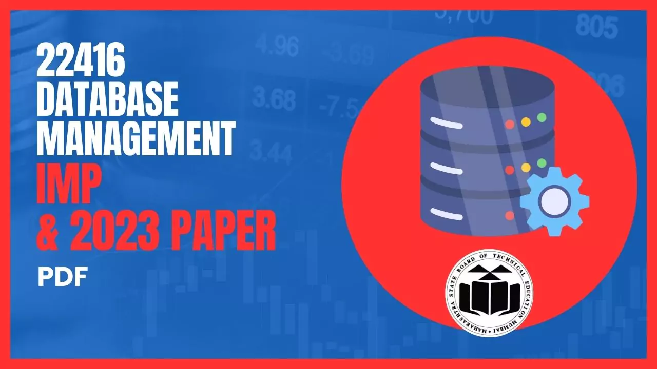 DME 22416 Database Management