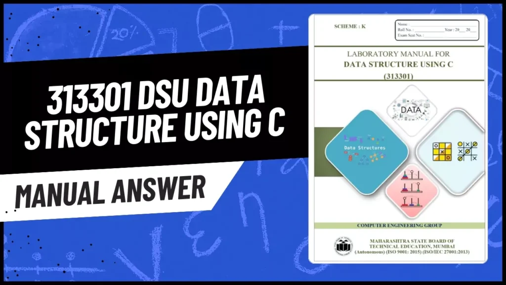 313301 DSU Data Structure Using C manual answer