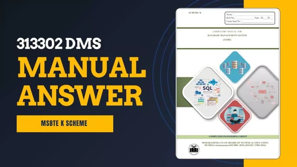 313302 DMS Manual Answer K Scheme