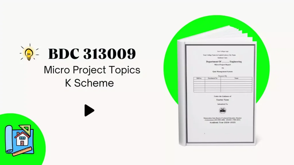 BDC 313009 Micro Project Topics