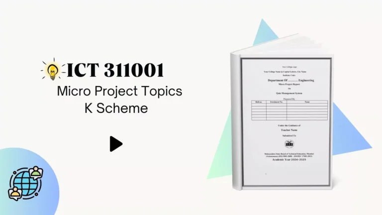 ICT 311001 Micro Project Topics