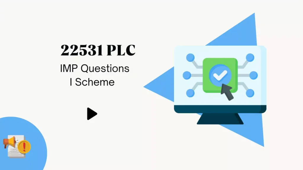 22531 PLC IMP Questions for MSBTE Winter 2024 Exam