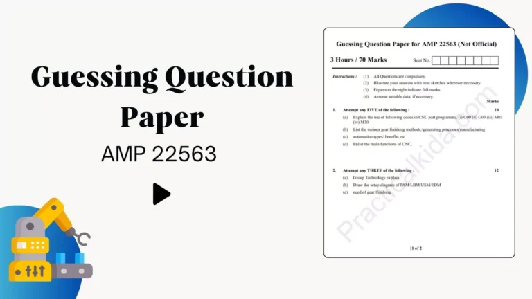 AMP 22563 Guessing Question Paper for MSBTE Winter 2024