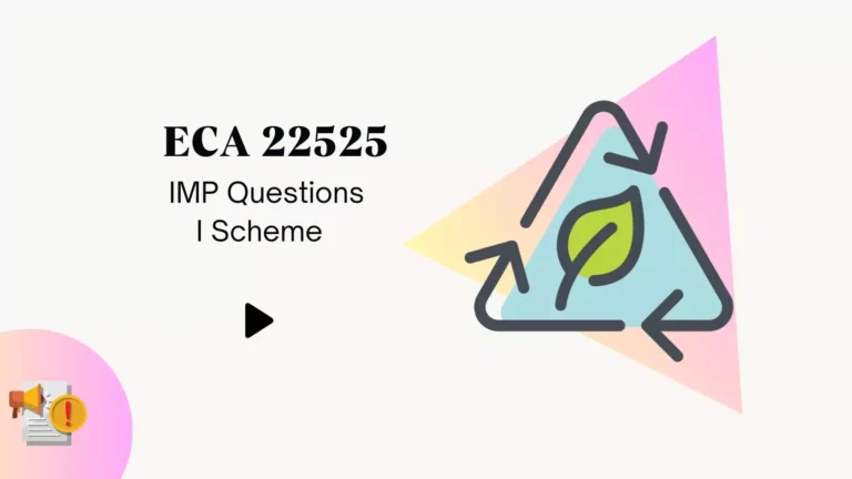 ECA 22525 IMP Questions for MSBTE Winter 2024