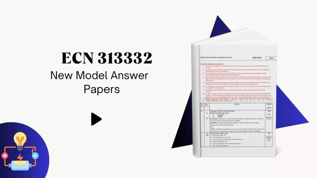 ECN 313332 MSBTE New Model Answer Papers