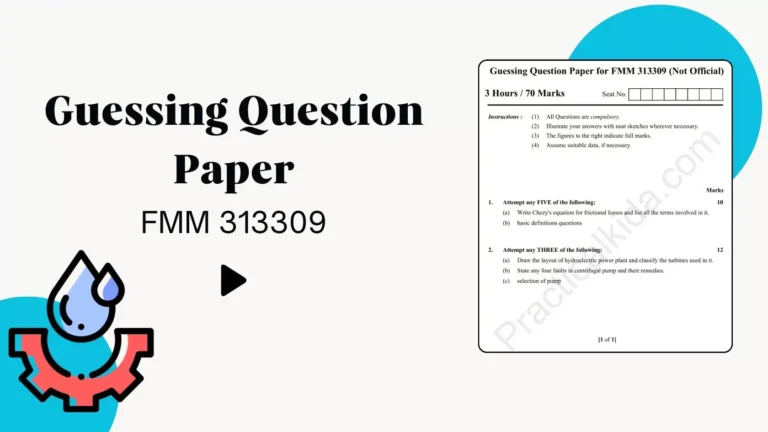 FMM 313309 Guessing Question Paper for MSBTE Winter 2024