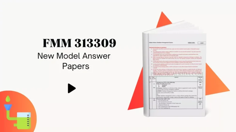 FMM 313309 MSBTE New Model Answer Papers