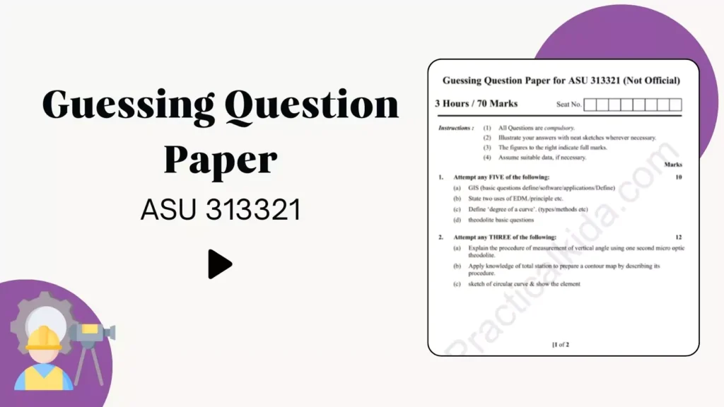 Guessing Question Paper for ASU 313321 for MSBTE Winter 2024