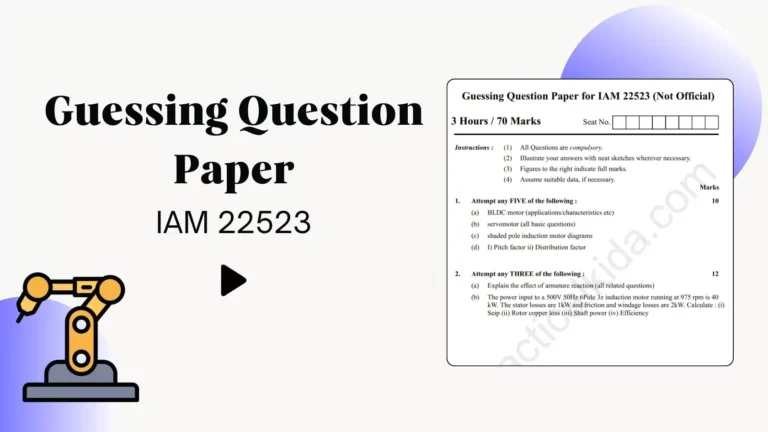 IAM 22523 Guessing Question Paper MSBTE Winter 2024