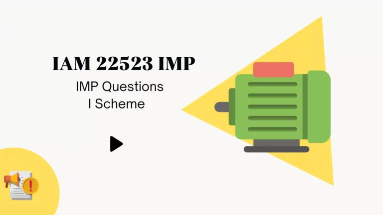 IAM 22523 IMP Questions for MSBTE Winter 2024 Exam
