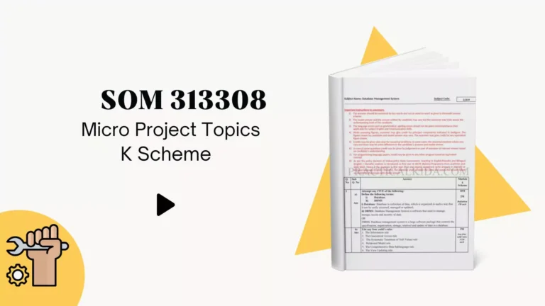 SOM 313308 MSBTE New Model Answer Paper