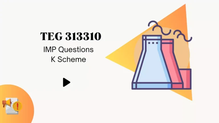 TEG 313310 IMP Questions For MSBTE Winter 2024 Exam