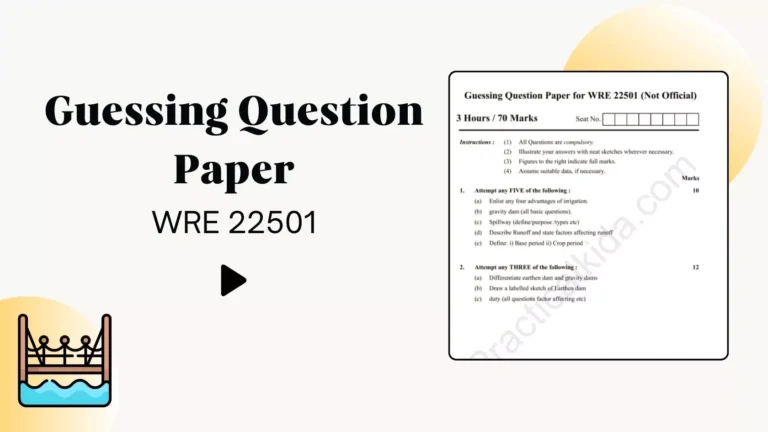 WRE 22501 Guessing Question Paper for MSBTE Winter 2024