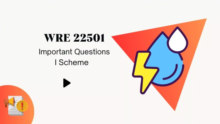 WRE 22501 IMP Questions for MSBTE Winter 2024 Exam
