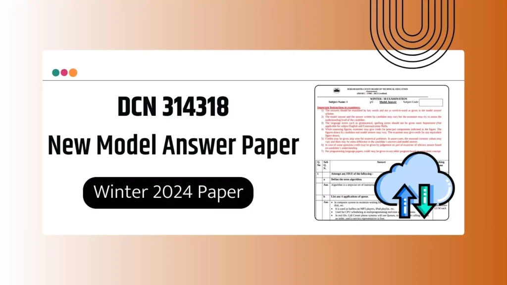 DCN 314318 MSBTE New Model Answer Paper