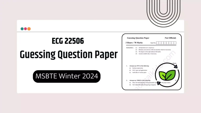 ECG 22506 Guessing Question Paper