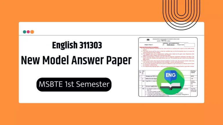 English 311303 Model Answer Paper