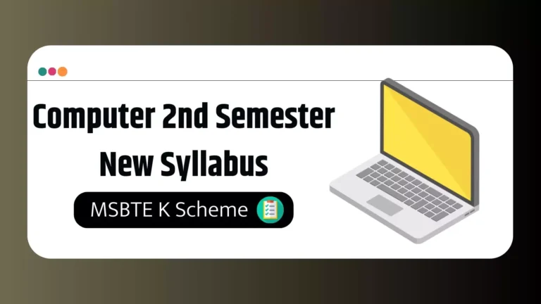 MSBTE Computer 2nd Semester K Scheme Syllabus