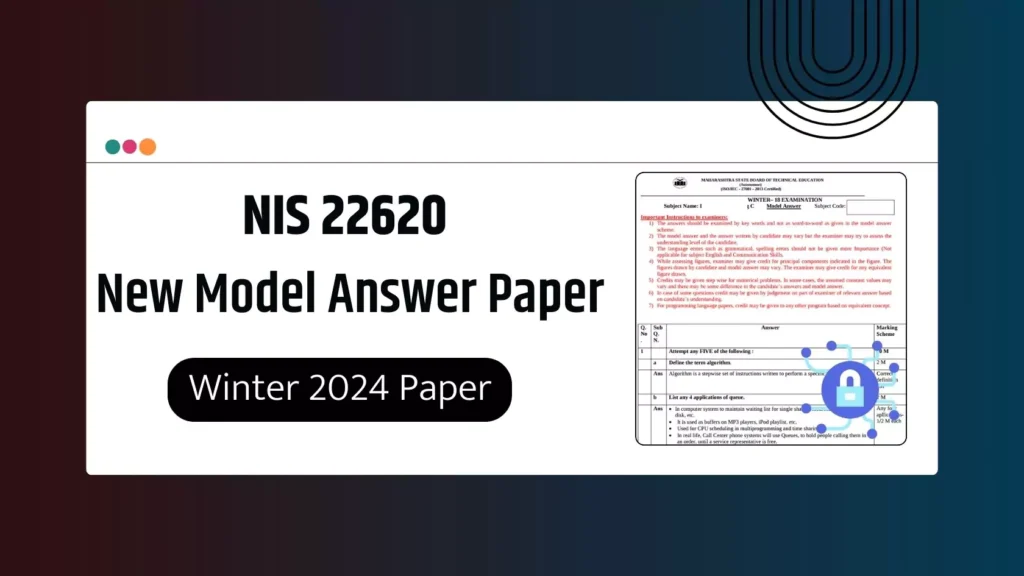 NIS 22620 MSBTE Model Answer Paper