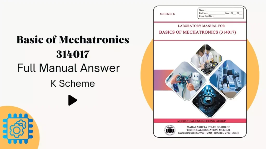 Basic of Mechatronics 314017 Manual Answer K Scheme