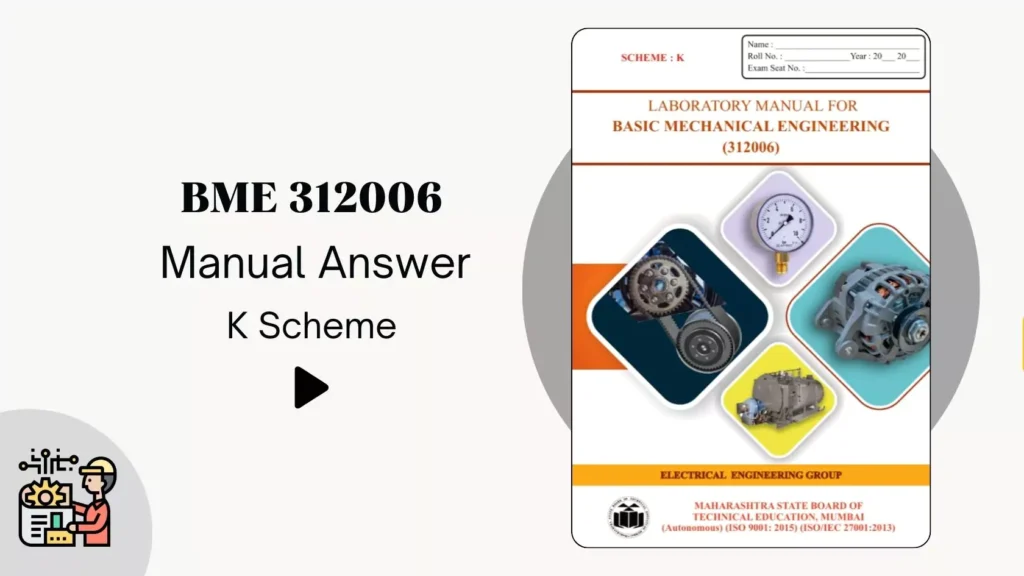 BME 312006 Manual Answer Basic Mechanical Engineering