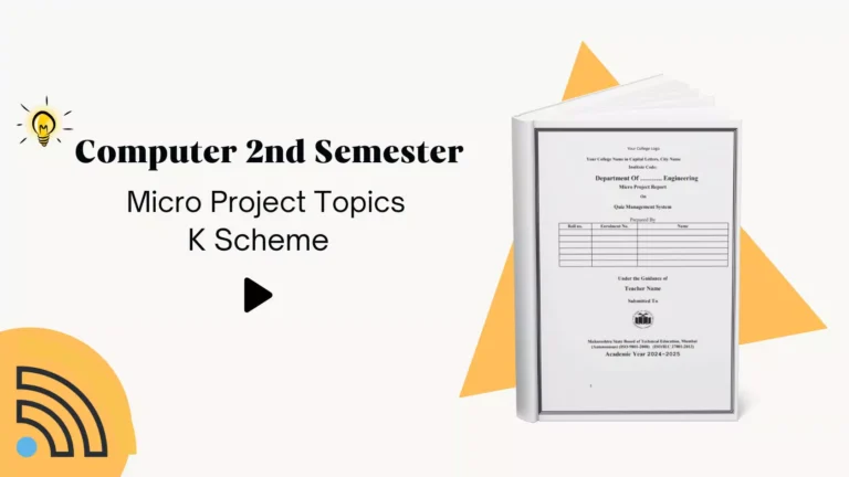 Computer Engineering 2nd Semester Micro Project Topics