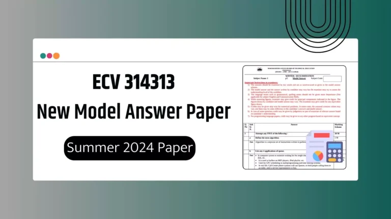 ECV 314313 MSBTE Model Answer Papers PDF