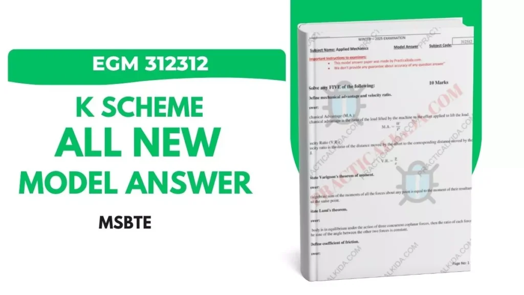 EGM 312312 MSBTE New Model Answer Paper