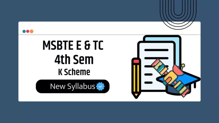 EJ 4th Semester MSBTE K Scheme Syllabus PDF