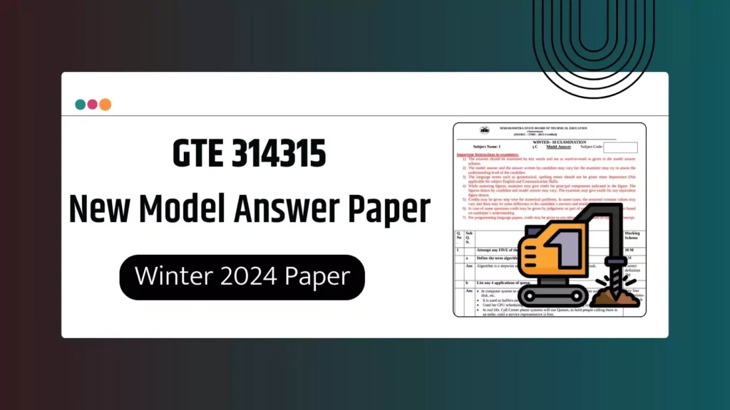 GTE 314315 MSBTE Model Answer Papers PDF