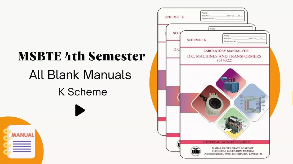 MSBTE 4th Semester All Branch K Scheme Manuals