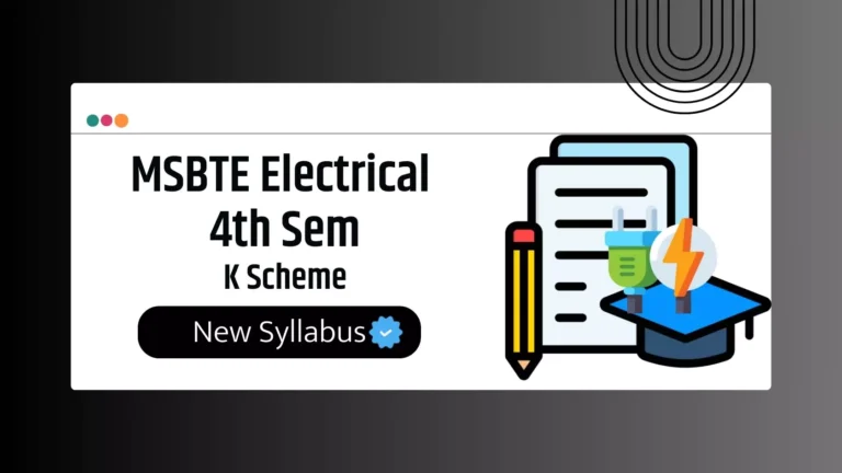 MSBTE Electrical 4th Semester New Syllabus