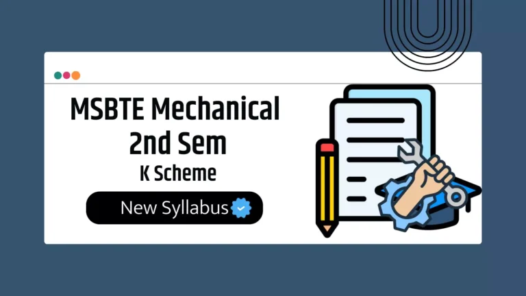 MSBTE Mechanical 2nd Semester Syllabus