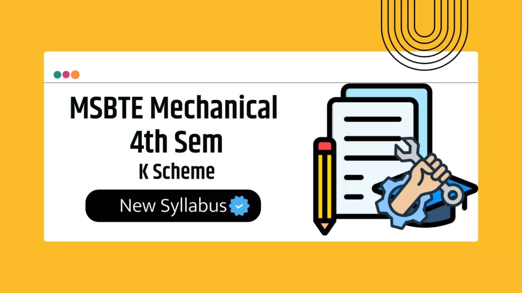 MSBTE Mechanical 4th Semester Syllabus PDF