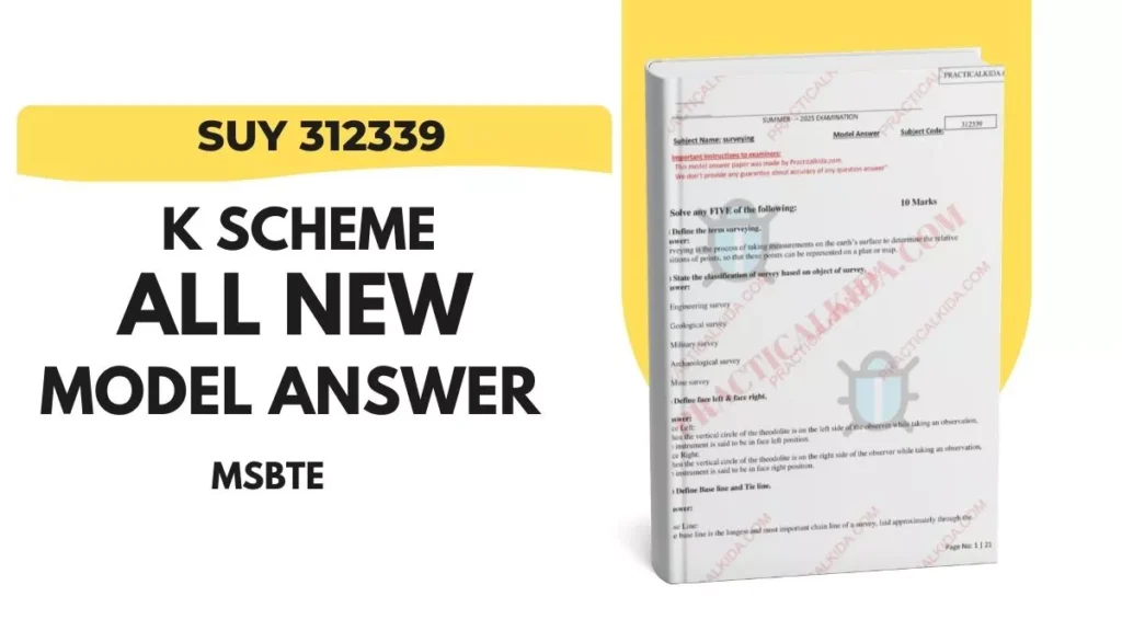 SUY 312339 MSBTE New Model Answer Paper