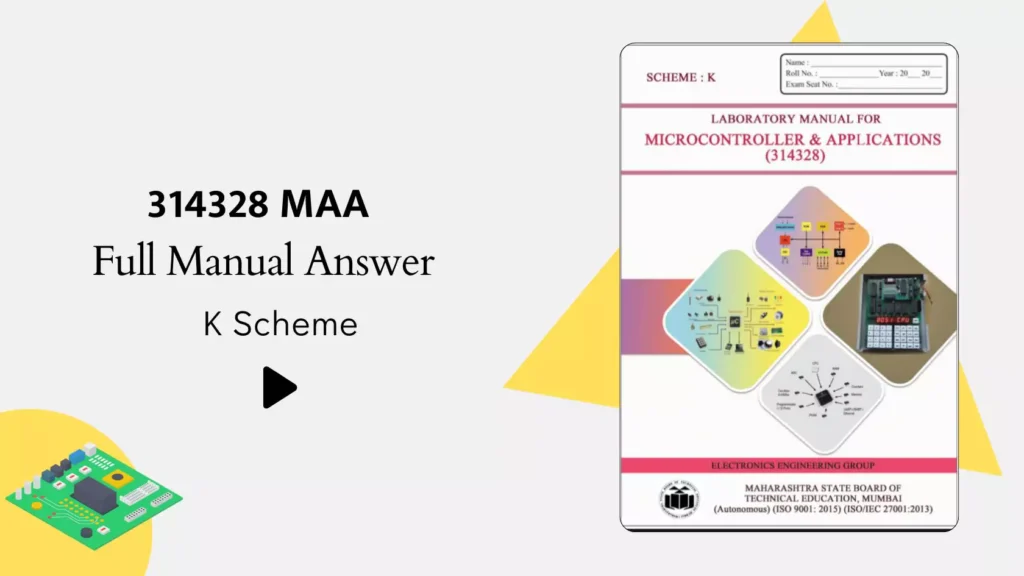 314328 MAA Microcontroller & Applications Manual Answer