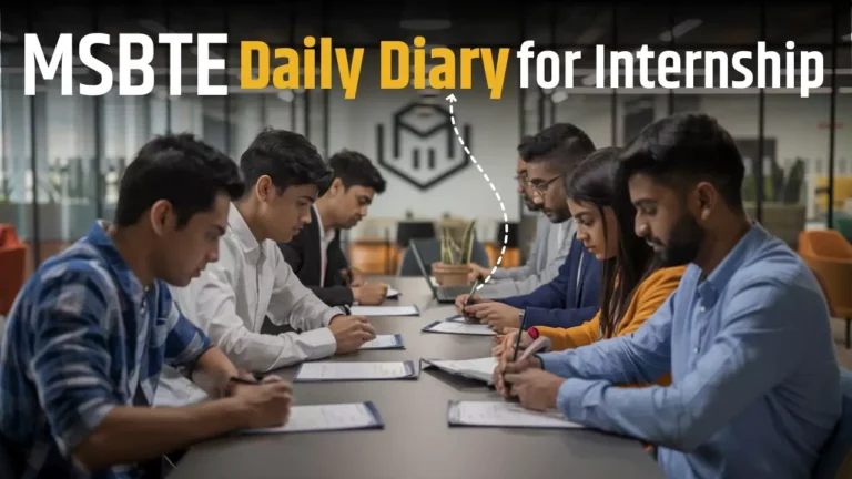 MSBTE Internship 2025 Daily Diary PDF