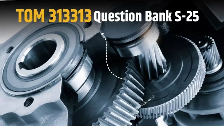 TOM 313313 IMP Question Bank for MSBTE Summer 2025 Exam