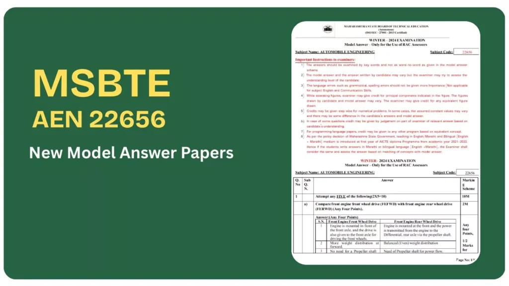 AEN 22656 New MSBTE Model Answer Papers