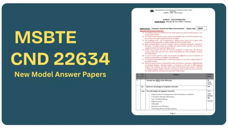 CND 22634 MSBTE New Model Answer Papers