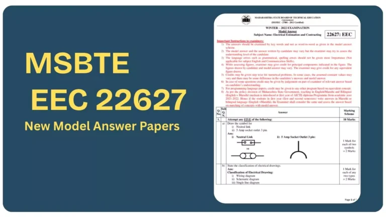 EEC 22627 New MSBTE Model Answer Paper