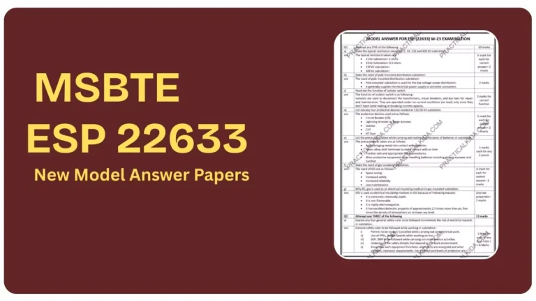ESP 22633 New MSBTE Model Answer Papers