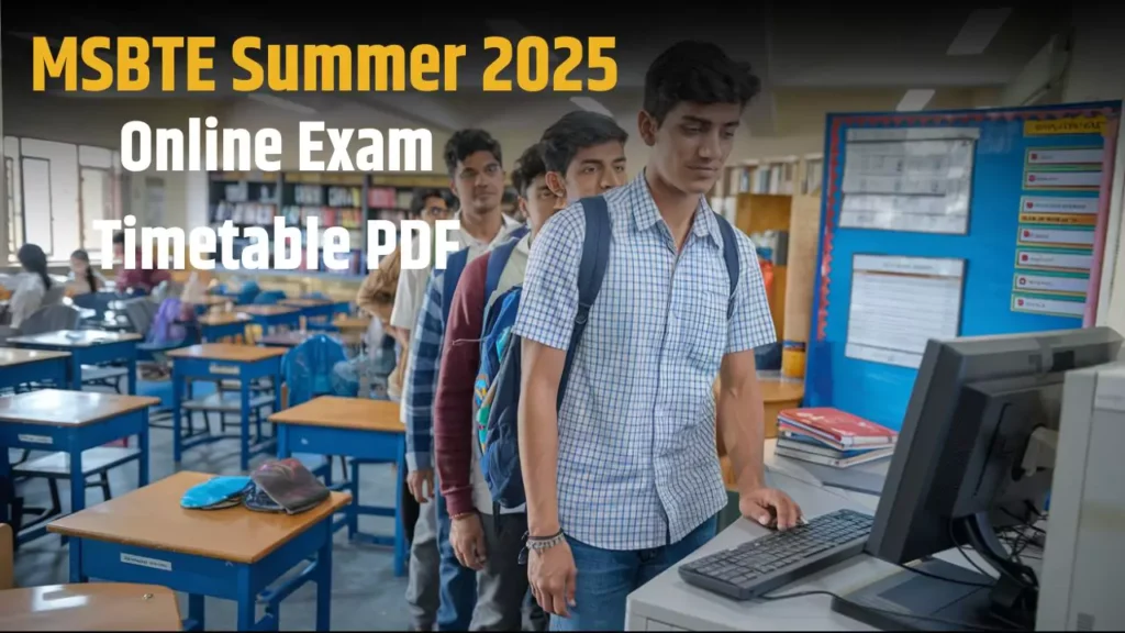 MSBTE Summer 2025 Online Exam Timetable PDF