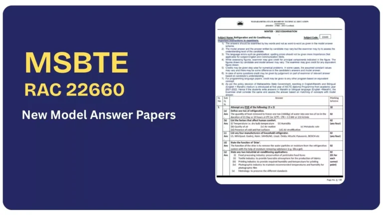 RAC 22660 Latest Model Answer Papers