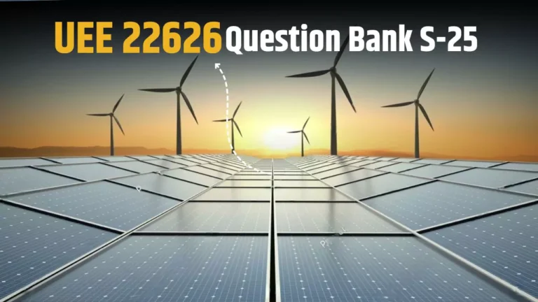 UEE 22626 IMP Question Bank for MSBTE Summer 2025 Exam