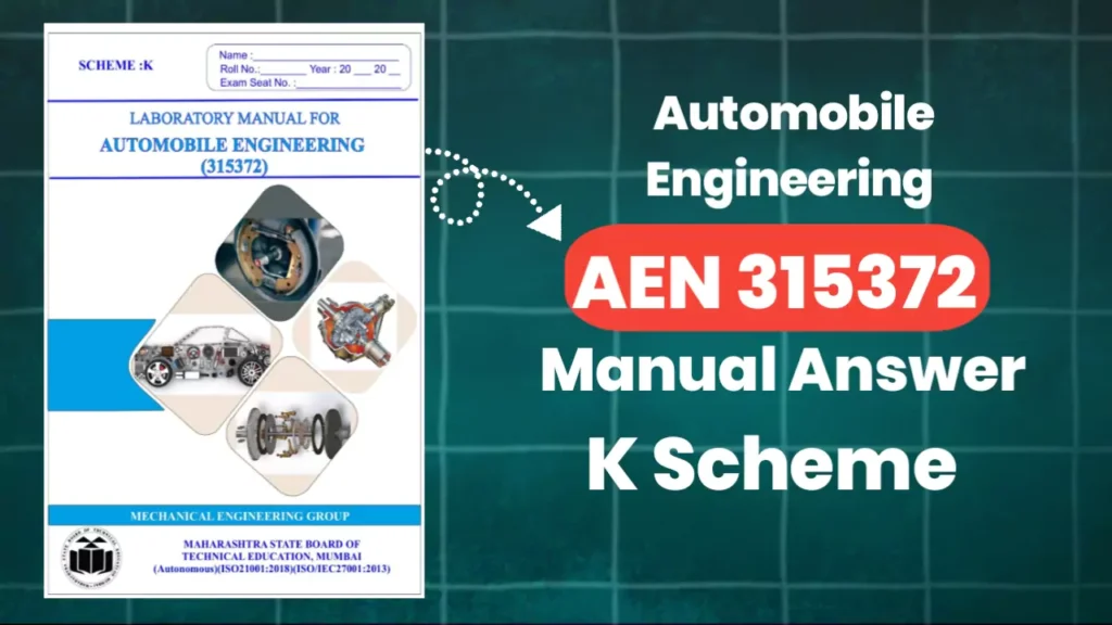 Automobile Engineering 315372 AEN Manual Answer