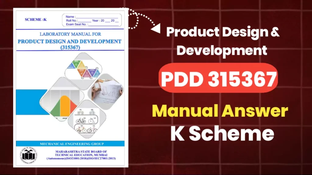 PDD 315367 Product Design and Development Manual Answer