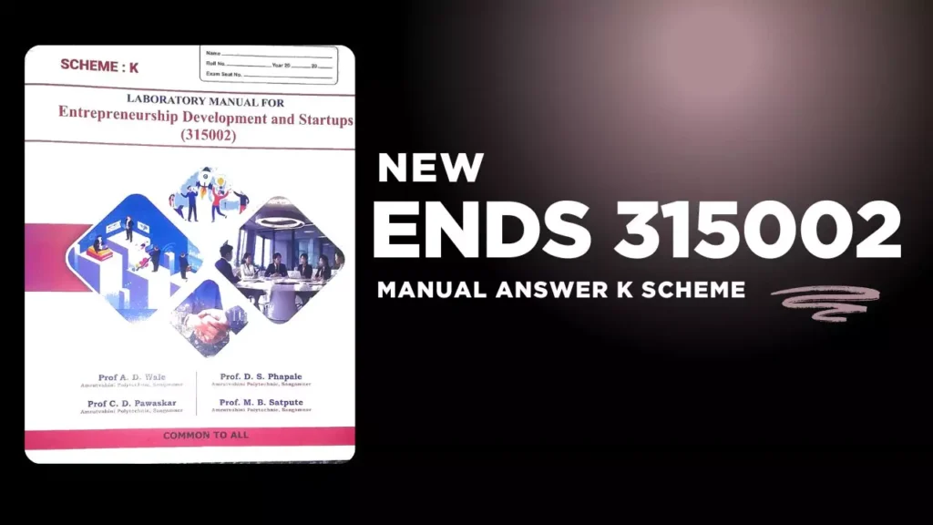 ENDS 315002 Entrepreneurship Development And Startups Manual Answer