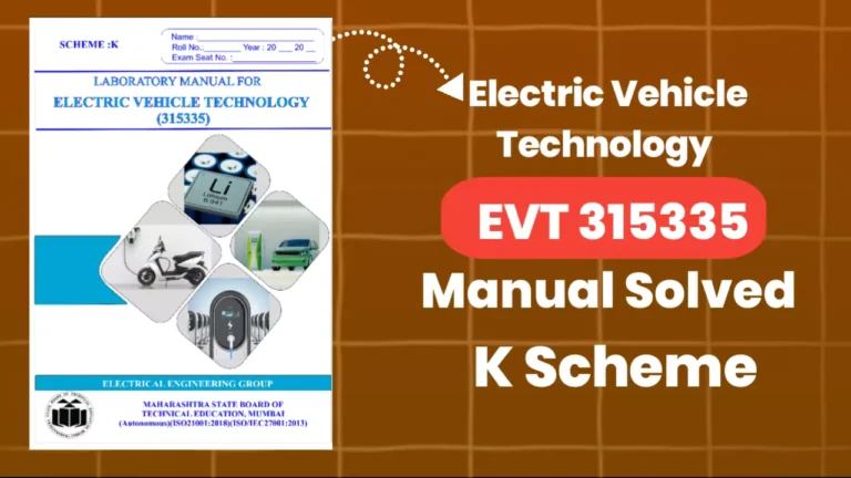 EVT 315335 Electric Vehicle Technology Manual Answer