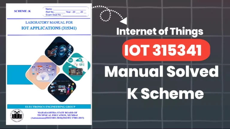 IOT Applications 315341 Manual Answer